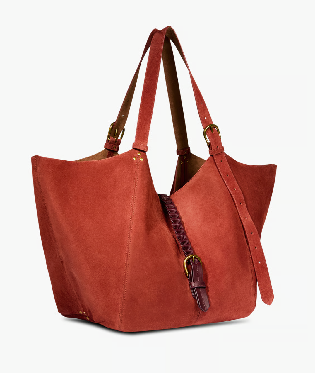 Genuine Leather Shopper - Black & Bronze