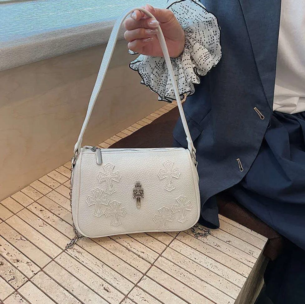 Elegant Sword Embroidery Crossbody Bag
